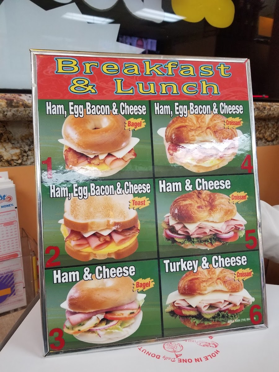 Hole In One Donuts Menu - Image 4